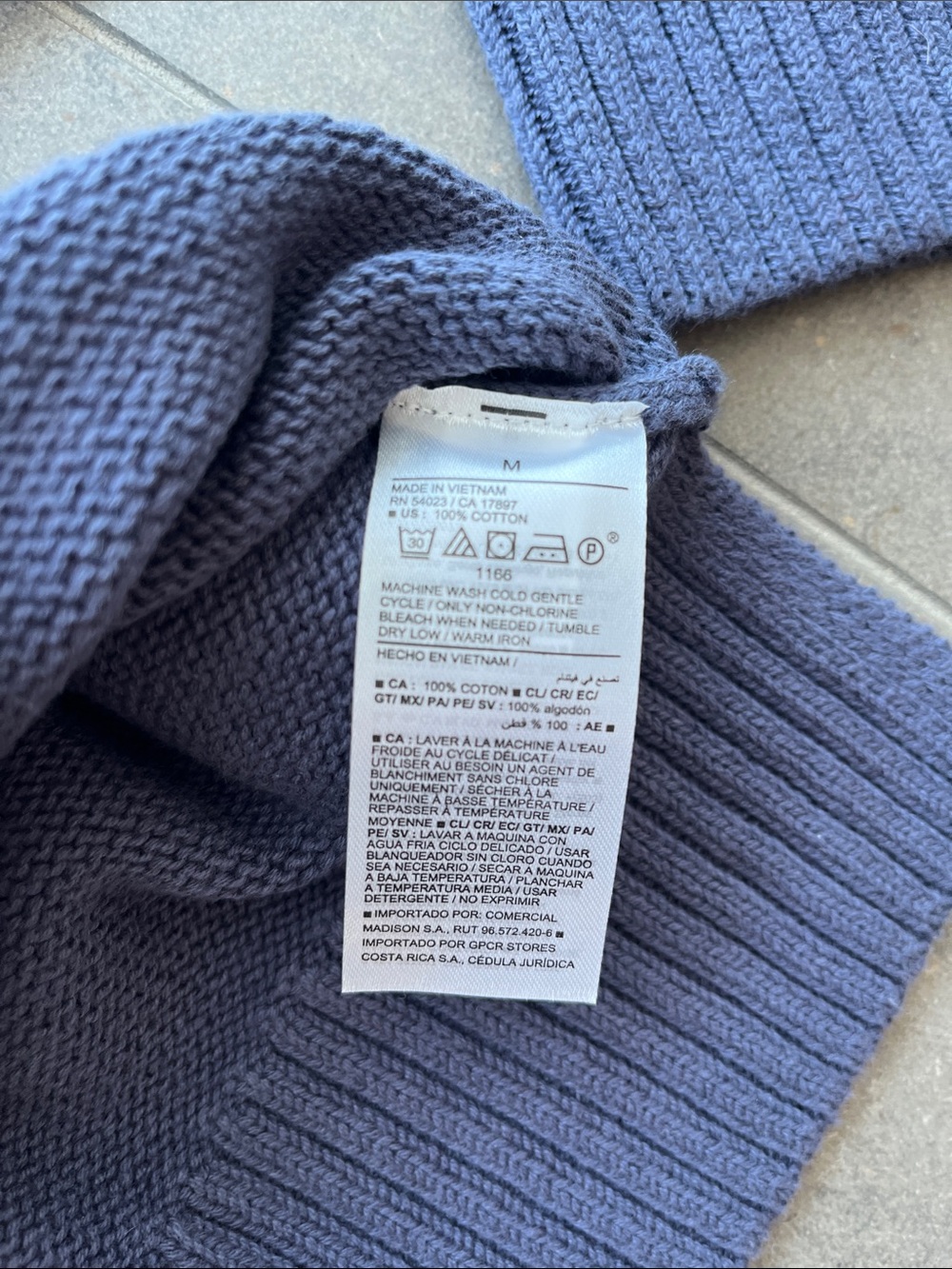 Old Navy Navy Sweater with Flag Motif - Picture 6 of 7